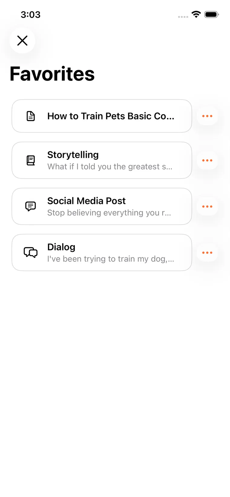 Your Favorites in One Place